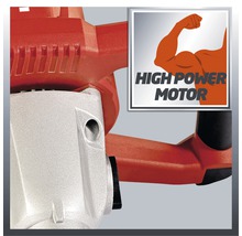 Detailansicht einer Bohrmaschine mit dem Symbol Hochleistungsmotor