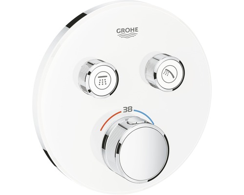 Unterputz Thermostat-Brausearmatur Grohe Grotherm SmartControl 29151LS0 chrom/moon white glänzend