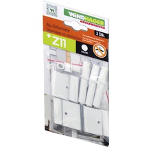 Windhager Aluminium Scharniere, 3 Stück, für Insektenschutz Drehrahmen