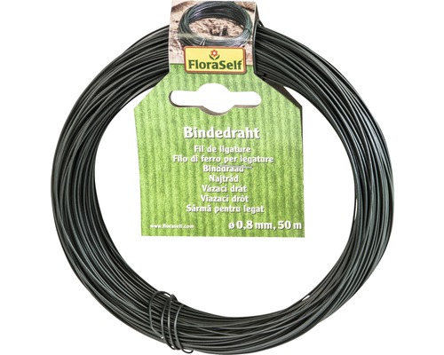 FloraSelf Bindedraht, 0,8 mm Durchmesser, 50 m Länge
