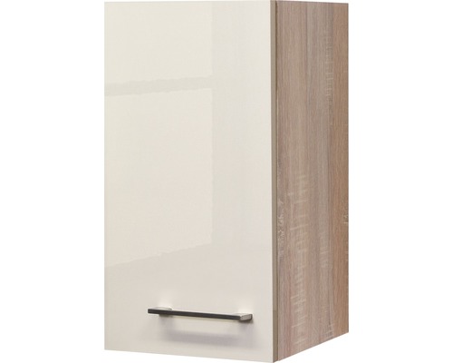 Hängeschrank Flex Well Nepal Kaschmir glänzend 30x55x32 cm mit Drehtür Hängeschrank mit Griff