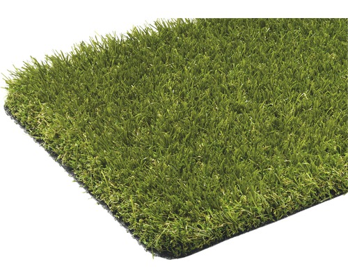 Kunstrasen Emerald mit Drainage grün 400 cm breit (Meterware) Kunstrasenstück für den Garten