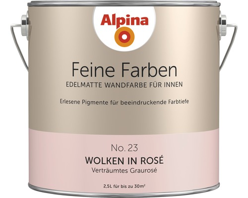 Alpina Feine Farben konservierungsmittelfrei Wolken in Rosé 2,5 L