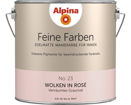 Alpina Feine Farben konservierungsmittelfrei Wolken in Rosé 2,5 L Alpina Feine Farben konservierungsmittelfrei Wolken in Rosé 2,5 L