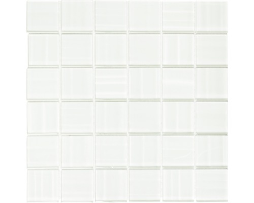 Glasmosaik XCM BC 884 29,8x29,8 cm weiß