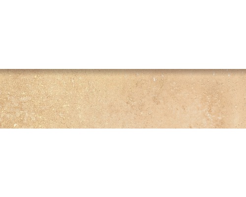 Steinzeug Sockelfliese Rustic Crema 8x33,15 cm creme Beige Bodenfliese aus Keramik
