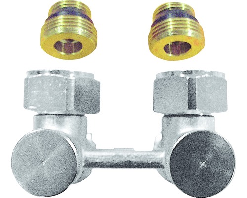 Heizkörperhahnblock Herz 1/2" Eckform Heizkörperhahnblock Herz 1/2" Eckform