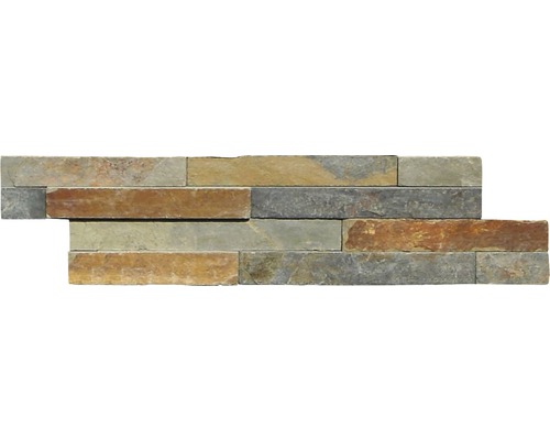 Naturstein Verblendstein Panama (5045) 15,0x60,0 cm Anthrazit;braun