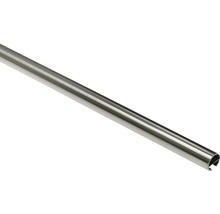 Vorhangstange mit Innenlauf I Memphis edelstahl-optik 160 cm Ø 16 mm