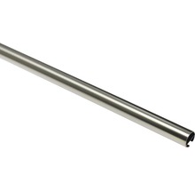 Vorhangstange mit Innenlauf I Chicago edelstahl-optik 160 cm Ø 20 mm