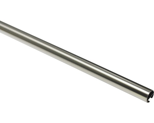 Vorhangstange mit Innenlauf I Chicago edelstahl-optik 160 cm Ø 20 mm Gardinenstange aus Metall