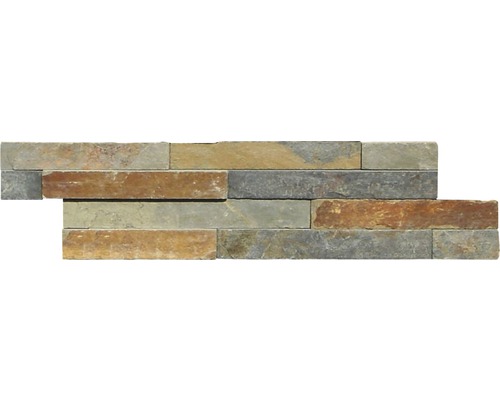 Naturstein Verblendstein Schiefer 10,0x40,0 cm Anthrazit;braun Naturstein Verblendstein Schiefer 10,0x40,0 cm Anthrazit;braun