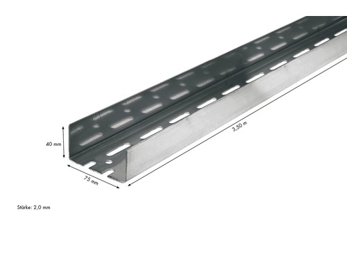Knauf UA-Aussteifungsprofil 3500 x 75 x 40 mm Knauf UA-Aussteifungsprofil 3500 x 75 x 40 mm