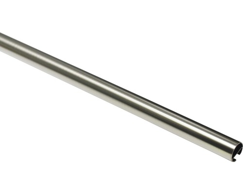 Vorhangstange mit Innenlauf I Chicago edelstahl-optik 240 cm Ø 20 mm Metallstange für Gardinen