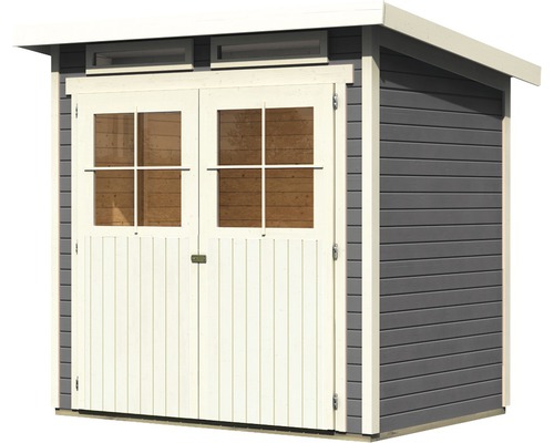 Gartenhaus aus Holz mit Doppeltür und Fenster