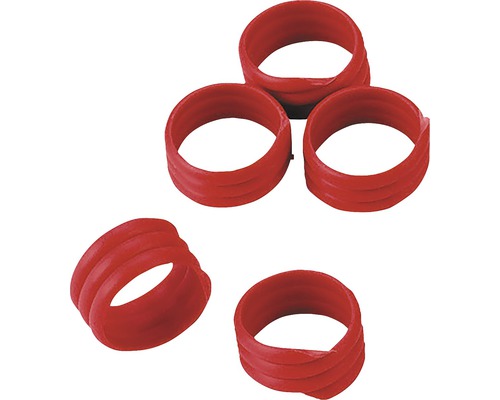 Spiralringe zur Markierung Ø 16 mm 20 Stück rot