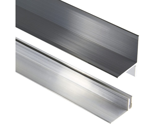 Konsta Wandabschluss Aluminium eloxiert Anthrazit 40x40x2500 mm