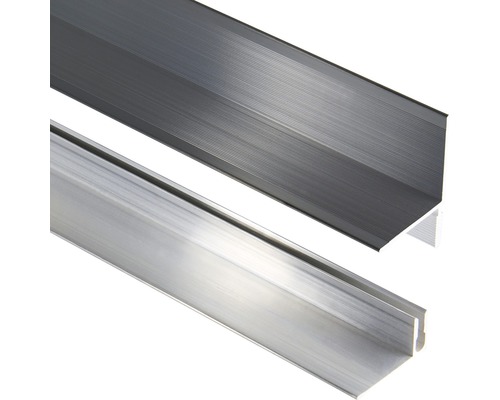 Konsta Wandabschluss Aluminium eloxiert Anthrazit 40x40x2500 mm Konsta Wandabschluss Aluminium eloxiert Anthrazit 40x40x2500 mm
