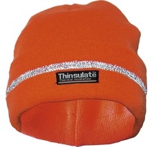 Orangefarbene Mütze mit Thinsulate Wärmeisolierung und reflektierendem Streifen