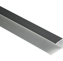 Aluminium U-Profil mit geriffelter Oberfläche
