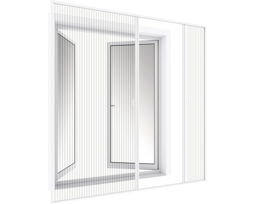 Insektenschutz Schiebetür vor geöffnetem Fenster