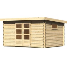 Holzgartenhaus mit Doppeltür und Fenster
