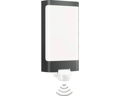 Steinel LED Sensor Außenwandleuchte 9,3W 946 lm 3000 K warmweiß L 305 mm L 240 S anthrazit/weiß Steinel LED Sensor Außenwandleuchte 9,3W 946 lm 3000 K warmweiß L 305 mm L 240 S anthrazit/weiß