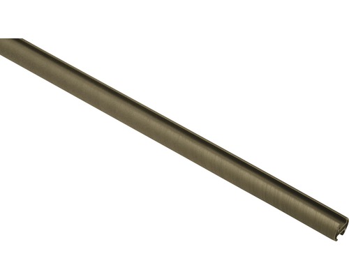 Vorhangstange mit Innenlauf II Kira cappuccino 200 cm Ø 19 mm Profilleiste aus Metall