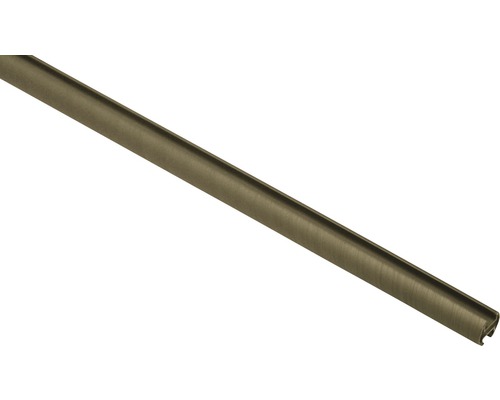 Vorhangstange mit Innenlauf II Kira cappuccino 240 cm Ø 19 mm Profilleiste aus Metall