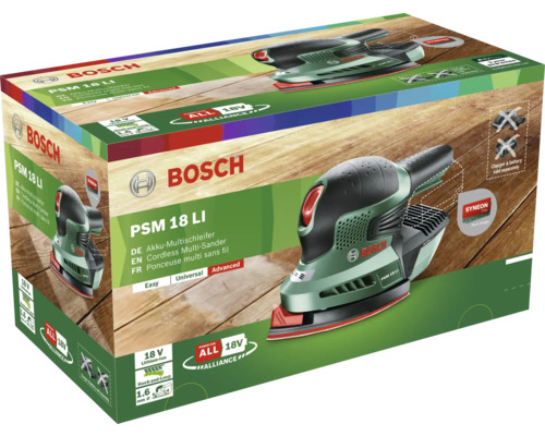 Bosch PSM 18 LI Akku-Multischleifer im Karton