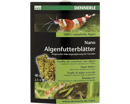 Dennerle Nano Algenfutterblätter 40 Stück Dennerle Nano Algenfutterblätter 40 Stück