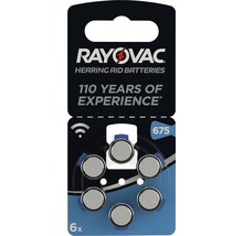 Rayovac Hörgerätebatterien Typ 675, Sechserpackung