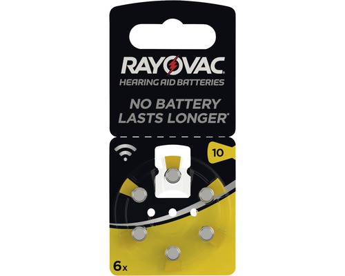 Rayovac Hörgeräte-Batterie V10 Acoustic 6 Stück