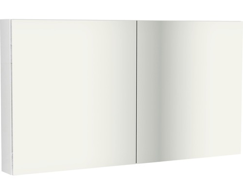Spiegelschrank Sanox 2-türig 120x14x70 cm weiß hochglanz