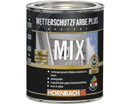 WetterSchutzFarbe Plus Farbmischdose für den Außenbereich