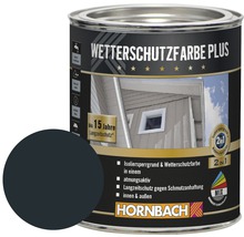 Dose Wetterschutzfarbe Plus mit Farbbeispiel