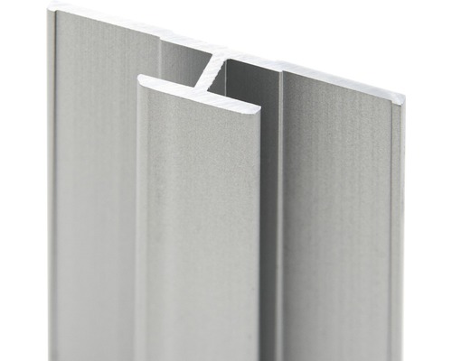 Flächenverbinder Schulte Decodesign 2550 mm alu-natur für 3 mm Duschrückwände Aluminium Verbindungsprofil Detailansicht