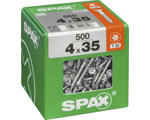 Schrauben der Größe 4 x 35 Millimeter in einer 500er Packung
