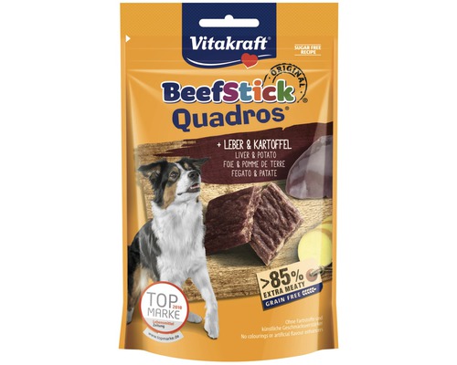Hundesnack VITAKRAFT Beef-Stick Quadros Leber und Kartoffel 70 g