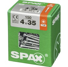 Spax Universalschraube Senkkopf Stahl gehärtet T 20, Holz-Teilgewinde 4x35 mm, 150 Stück
