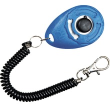 Hundeklicker mit Spiralkabel und Karabinerhaken