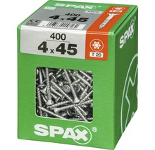 Spax Universalschraube Senkkopf Stahl gehärtet T 20, Holz-Teilgewinde 4x45 mm, 400 Stück-thumb-1