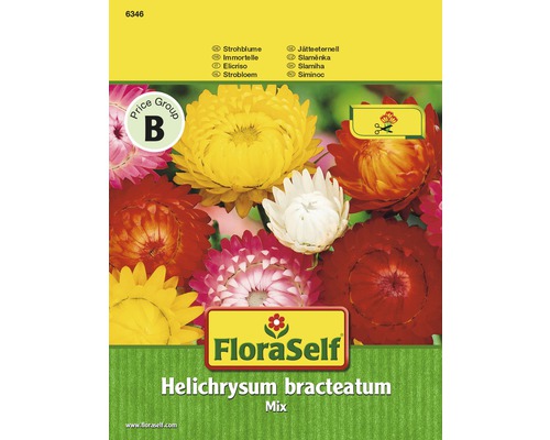 FloraSelf Saatgut Strohblume Helichrysum bracteatum Mix