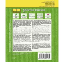 Samenpackung Helichrysum bracteatum Mix von FloraSelf mit Informationen zu Aussaat, Standort und Pflege