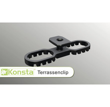 Konsta Terraflex Abstandhalter 9 mm für Holz-Unterkonstruktion mit Edelstahlschraube C1 5x50 mm 1 Pack = 30 Stück-thumb-2