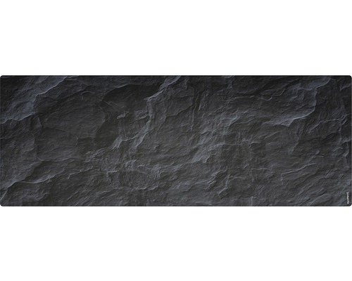 Badrückwand mySpotti Aqua Schiefer 1200x450x2 mm 151246 anthrazit Schieferstruktur als Hintergrund für Heimwerkerbedarf