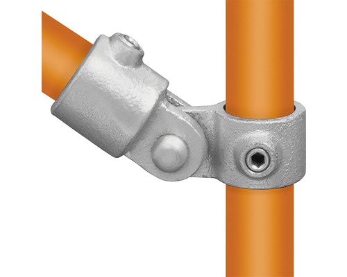 Buildify Gelenkstück Rohrverbinder für Gerüstrohr aus Stahl Ø 33 mm