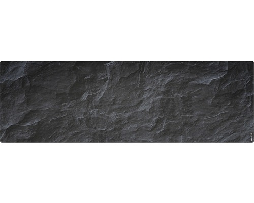 Badrückwand mySpotti Aqua Schiefer 1400x450x2 mm 151446 anthrazit Dekorplatte mit Schieferstruktur