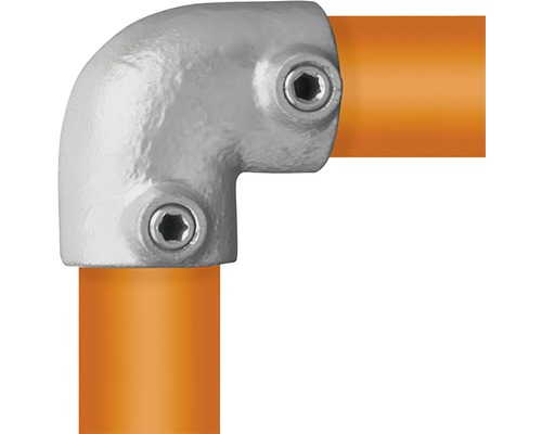 Buildify Winkelstück Rohrverbinder 90° für Gerüstrohr aus Stahl Ø 33 mm