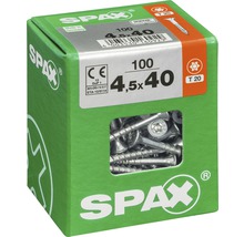 Spax Universalschraube Senkkopf Stahl gehärtet T 20, Holz-Teilgewinde 4,5x40 mm, 100 Stück-thumb-2
